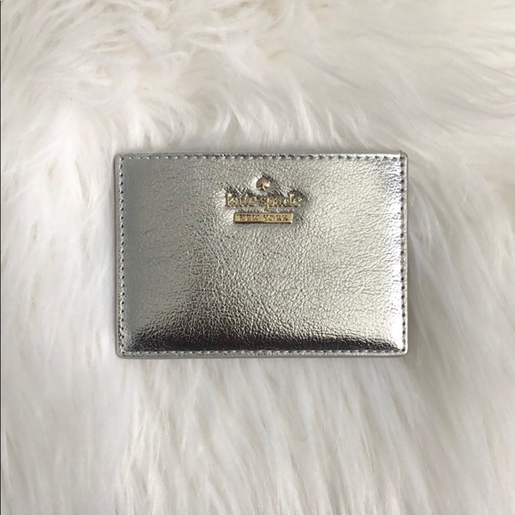 kate spade Handbags - Kate Spade Cardholder Wallet - Platinum